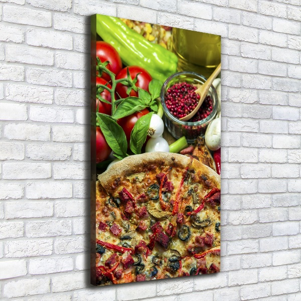 Wall art canvas large Pizza