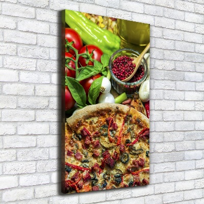 Wall art canvas large Pizza