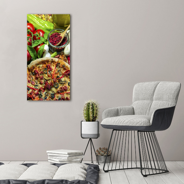 Wall art canvas large Pizza