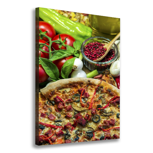 Wall art canvas large Pizza