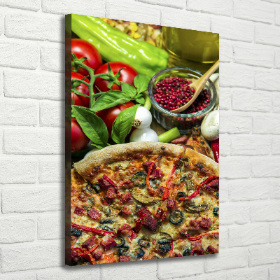 Wall art canvas large Pizza