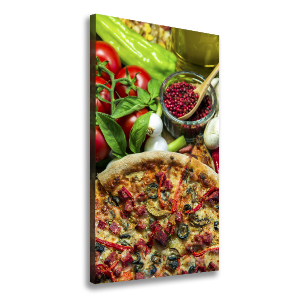 Wall art canvas large Pizza