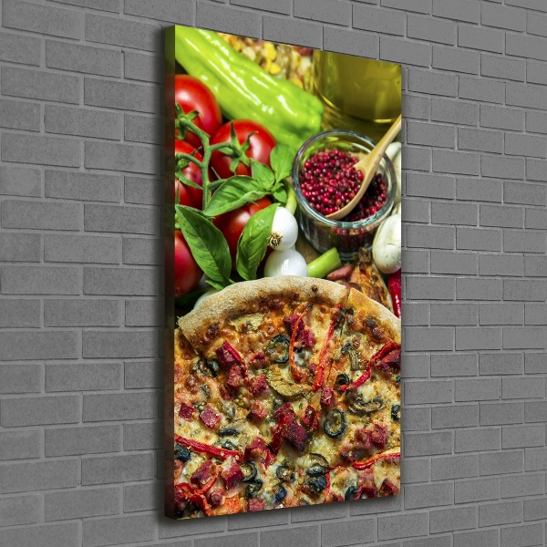 Wall art canvas large Pizza