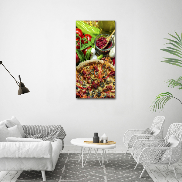 Wall art canvas large Pizza