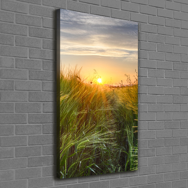 Canvas wall art Wheat field