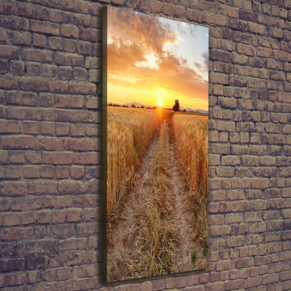 Canvas wall art Wheat field