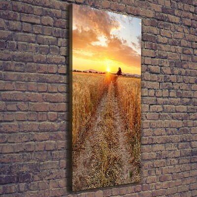 Canvas wall art Wheat field