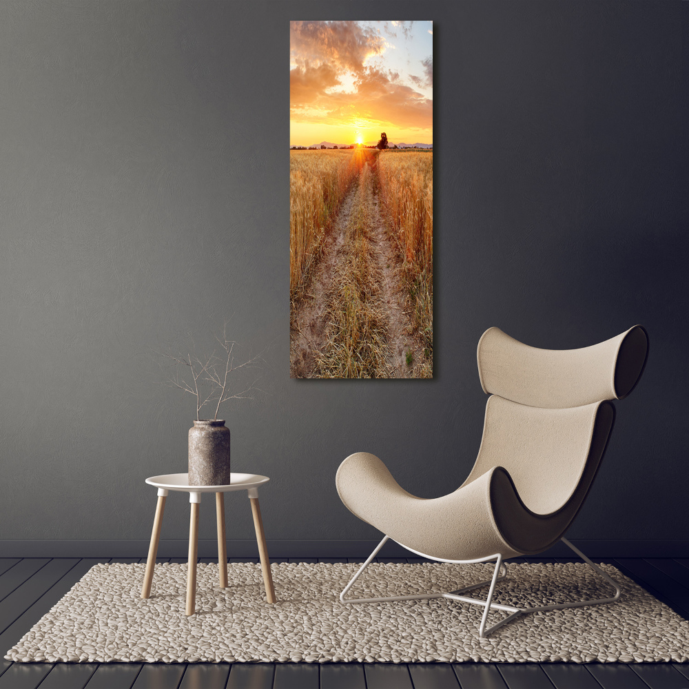 Canvas wall art Wheat field