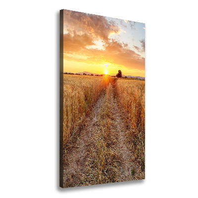 Canvas wall art Wheat field