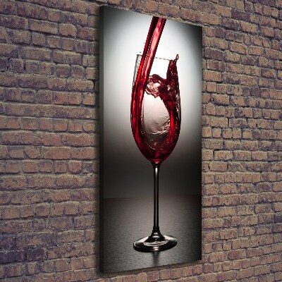 Canvas wall art Red wine