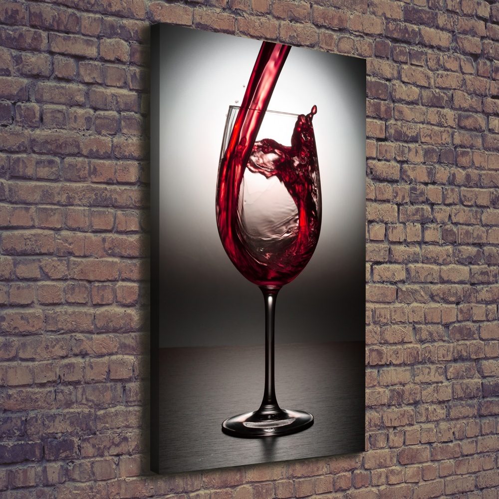 Canvas wall art Red wine