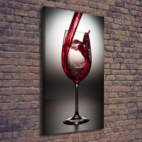 Canvas wall art Red wine