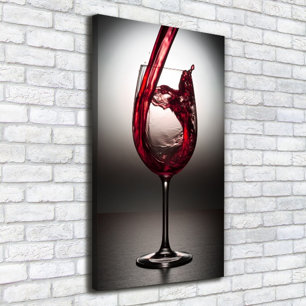 Canvas wall art Red wine