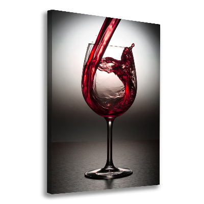 Canvas wall art Red wine