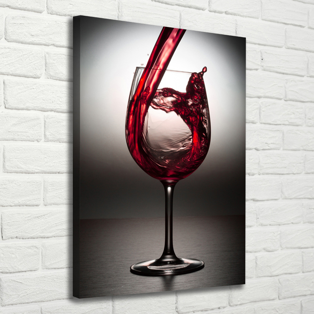 Canvas wall art Red wine