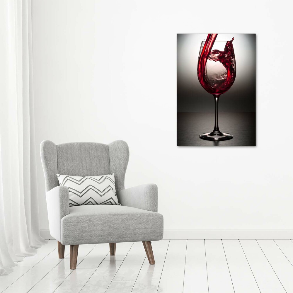 Canvas wall art Red wine