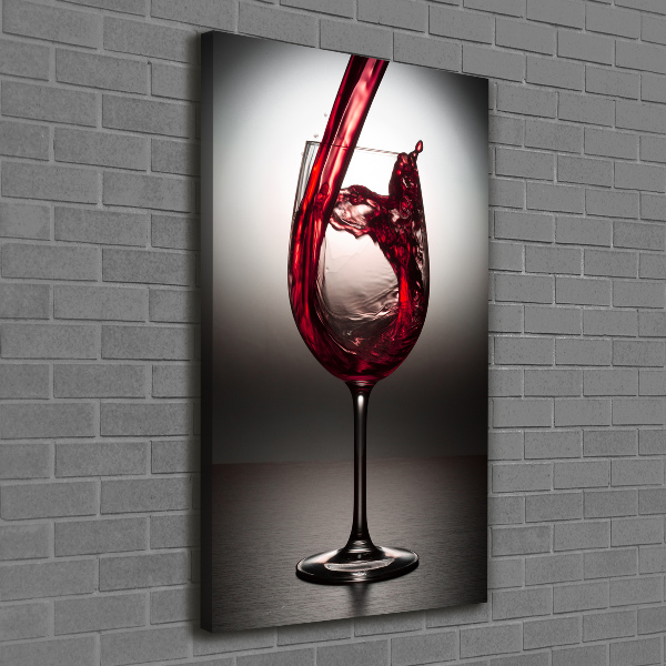 Canvas wall art Red wine