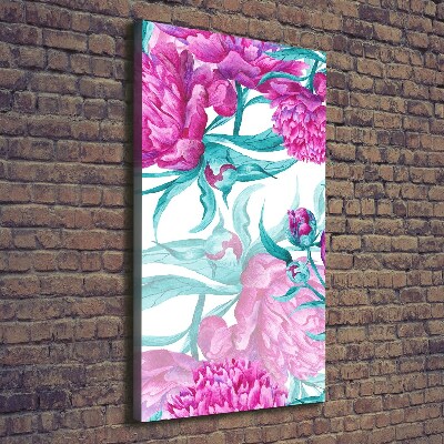 Canvas wall art Peonies