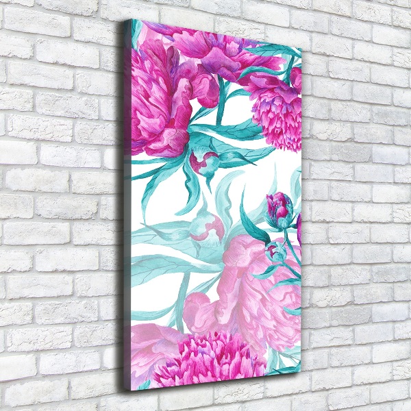 Canvas wall art Peonies