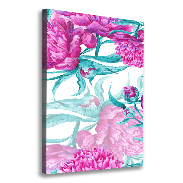 Canvas wall art Peonies