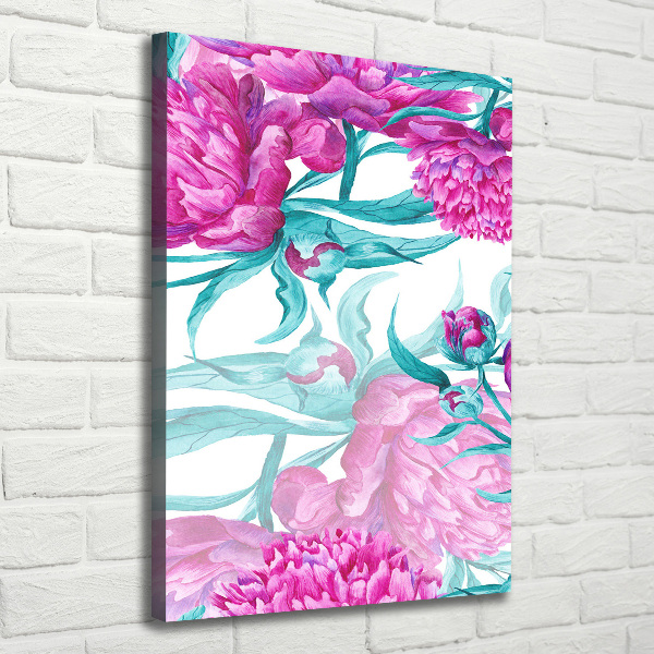 Canvas wall art Peonies