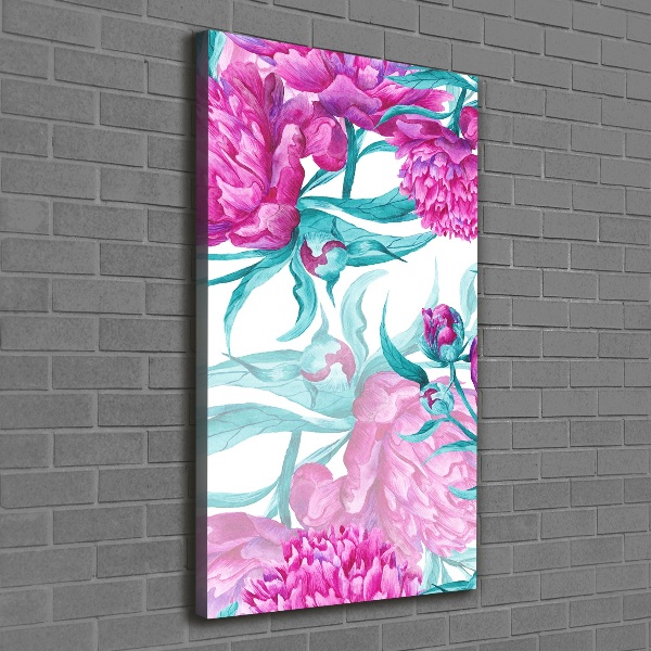 Canvas wall art Peonies