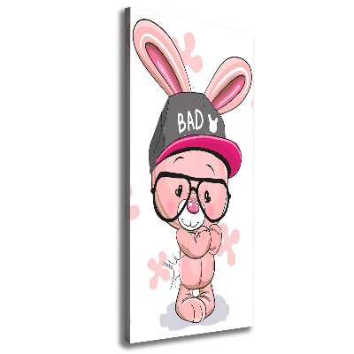 Wall art canvas large Rabbit in a hat