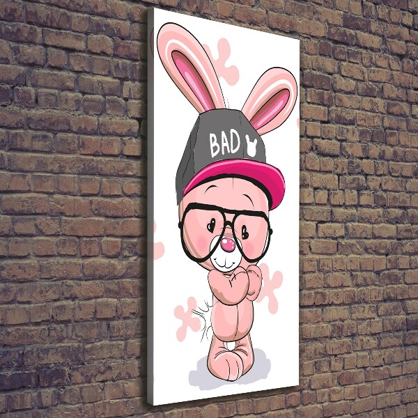 Wall art canvas large Rabbit in a hat