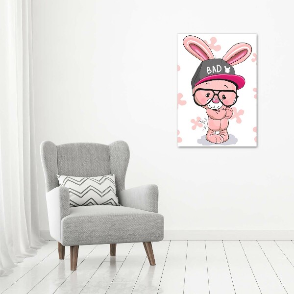 Wall art canvas large Rabbit in a hat