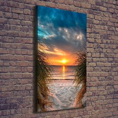 Canvas wall art Sunset sea