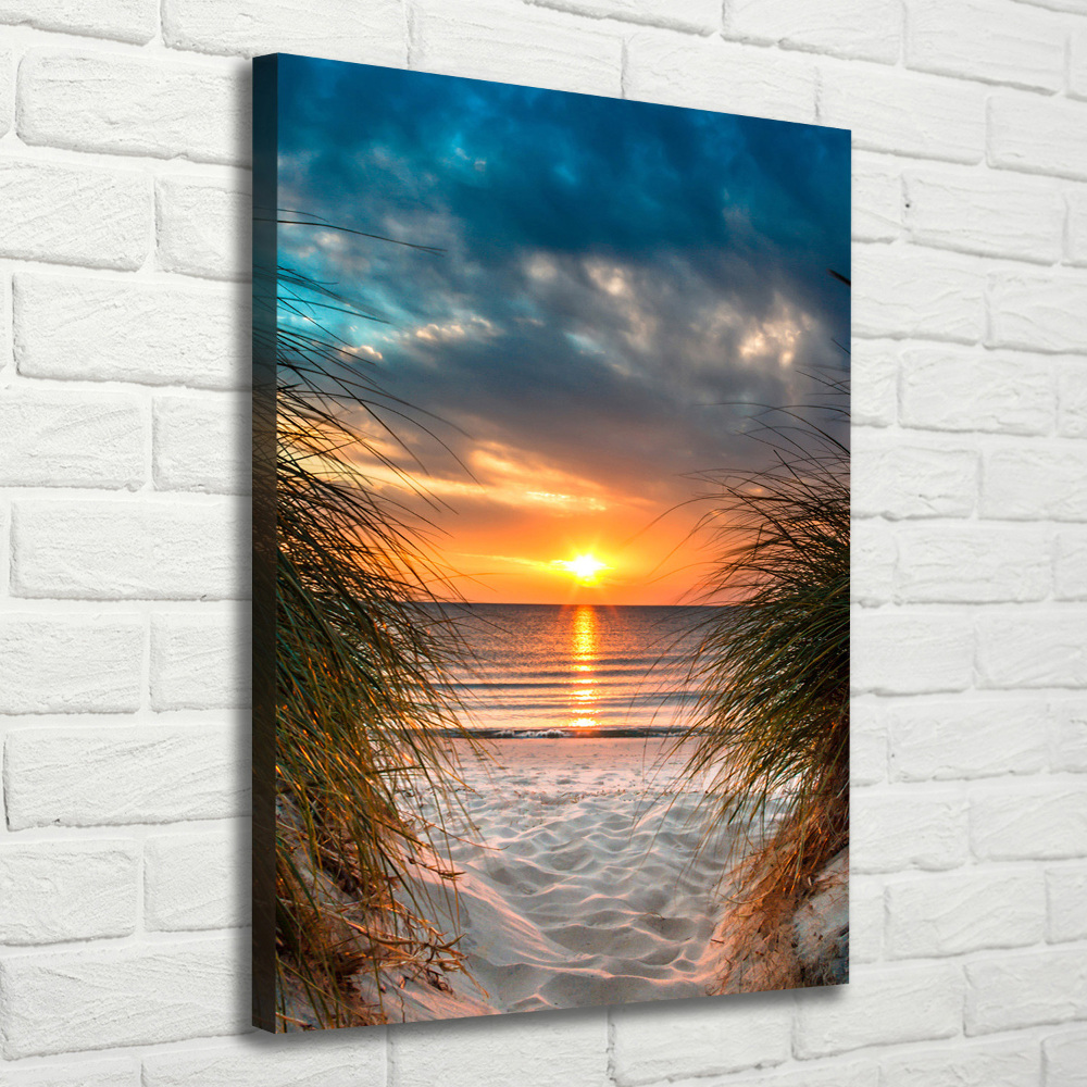 Canvas wall art Sunset sea