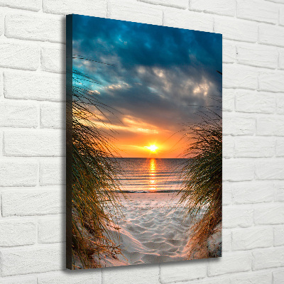 Canvas wall art Sunset sea