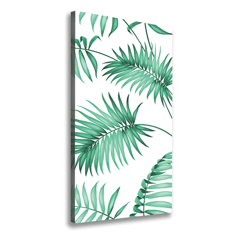 Canvas wall art Tropical leaves