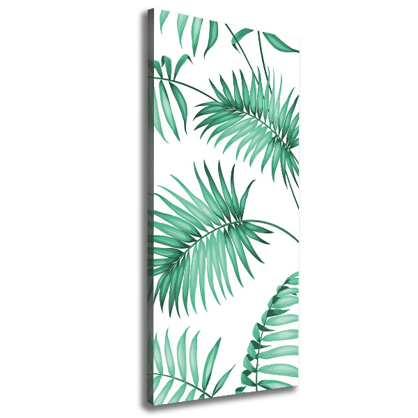 Canvas wall art Tropical leaves