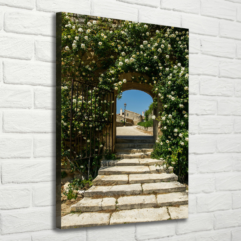 Picture canvas print Flowery