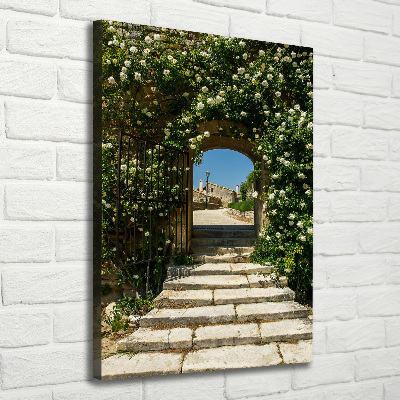 Picture canvas print Flowery