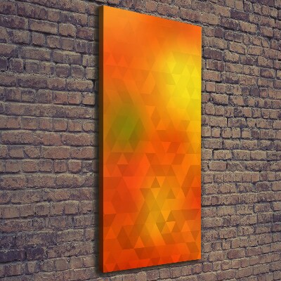 Canvas wall art Abstraction of the triangle