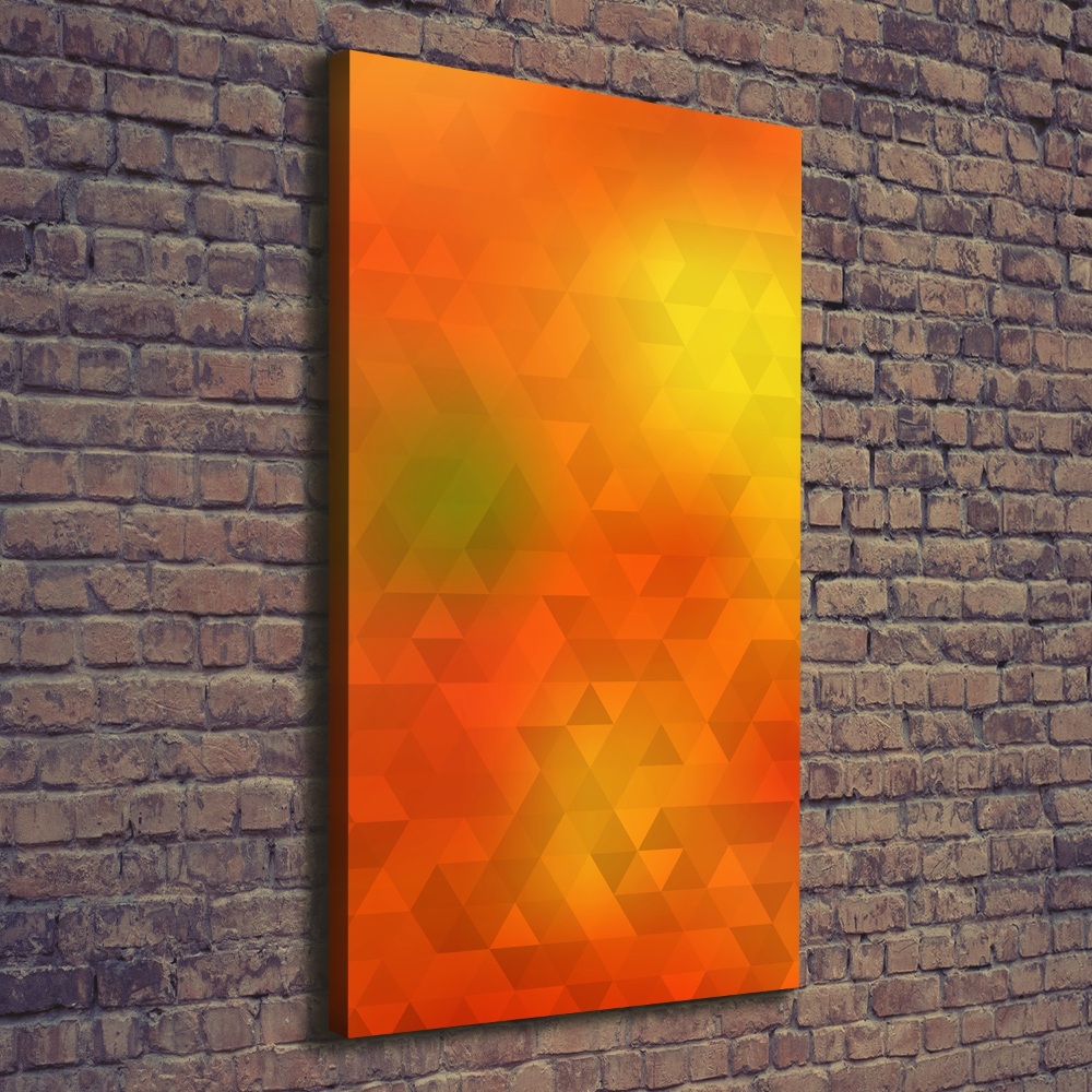 Canvas wall art Abstraction of the triangle