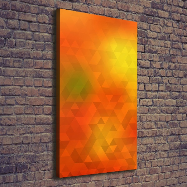 Canvas wall art Abstraction of the triangle