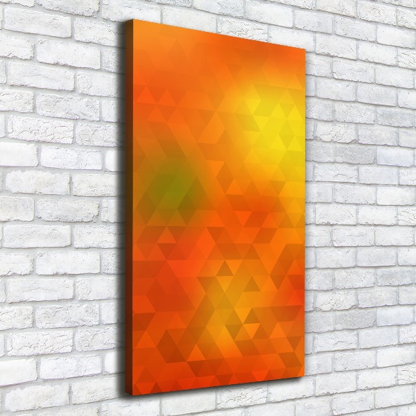 Canvas wall art Abstraction of the triangle