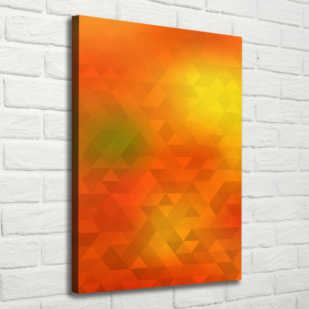 Canvas wall art Abstraction of the triangle