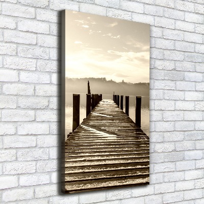 Canvas wall art Wooden pier