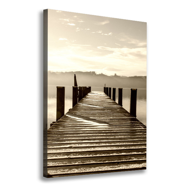 Canvas wall art Wooden pier