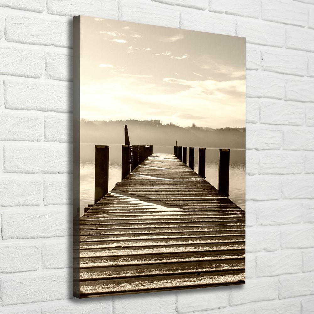 Canvas wall art Wooden pier