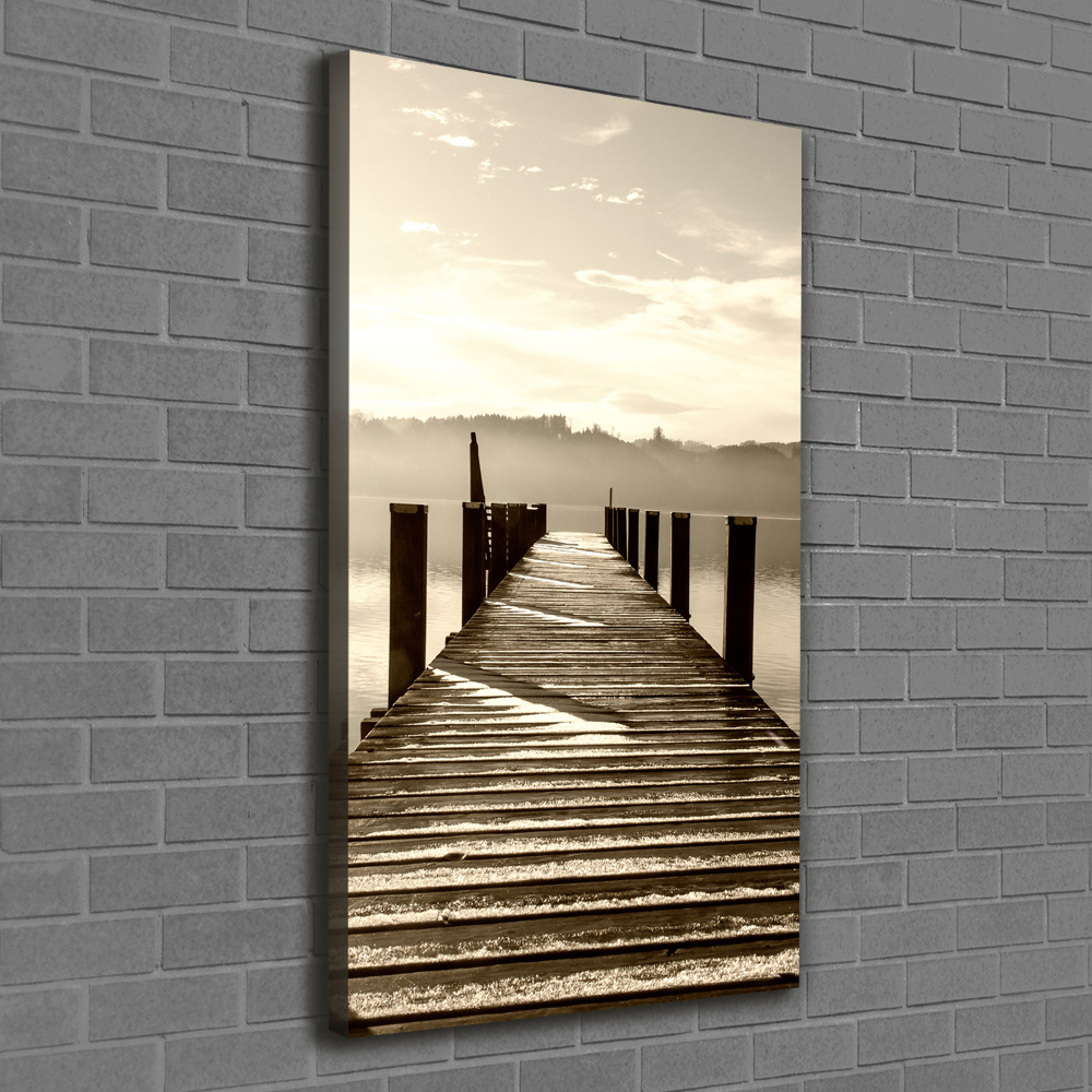 Canvas wall art Wooden pier