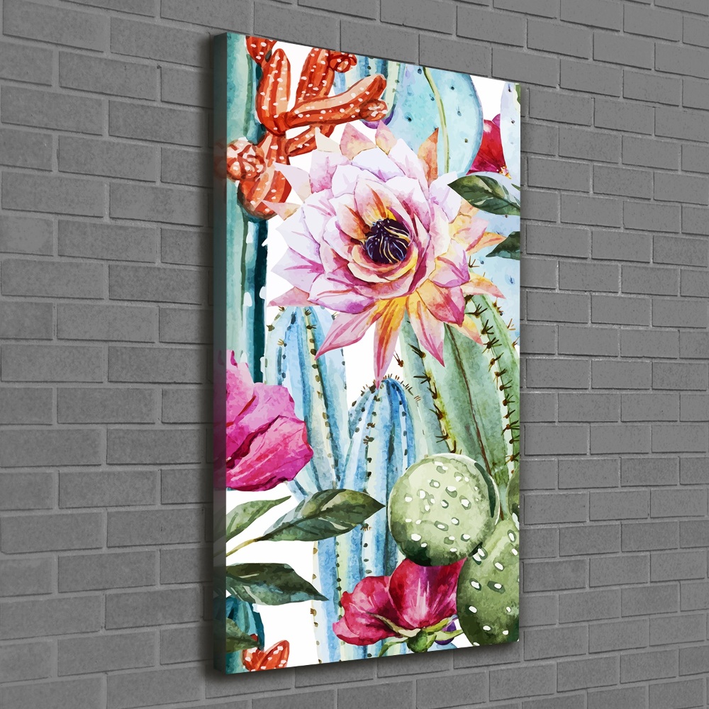 Wall art canvas large Cacti