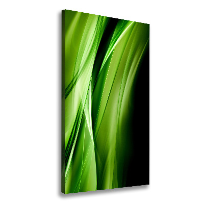 Canvas wall art Green waves