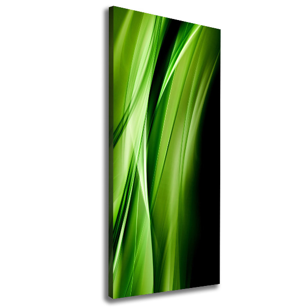 Canvas wall art Green waves