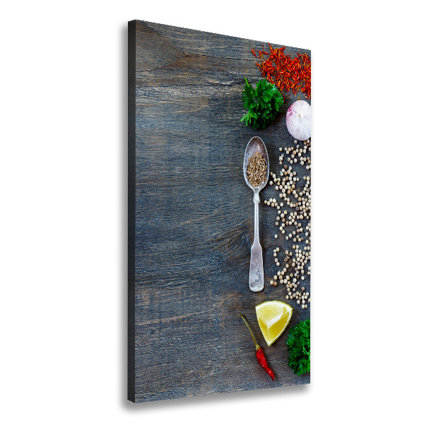 Canvas wall art Spices and herbs