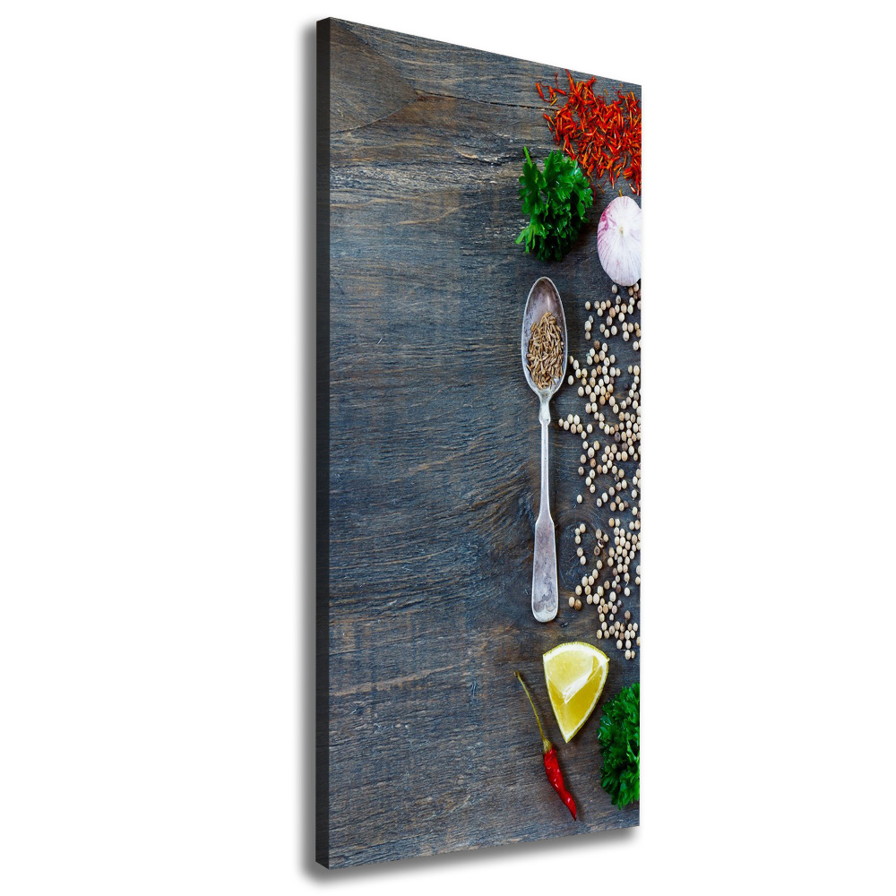 Canvas wall art Spices and herbs